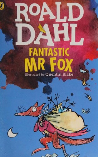 Fantastic Mr Fox book cover with Quentin Blake illustration of a fox