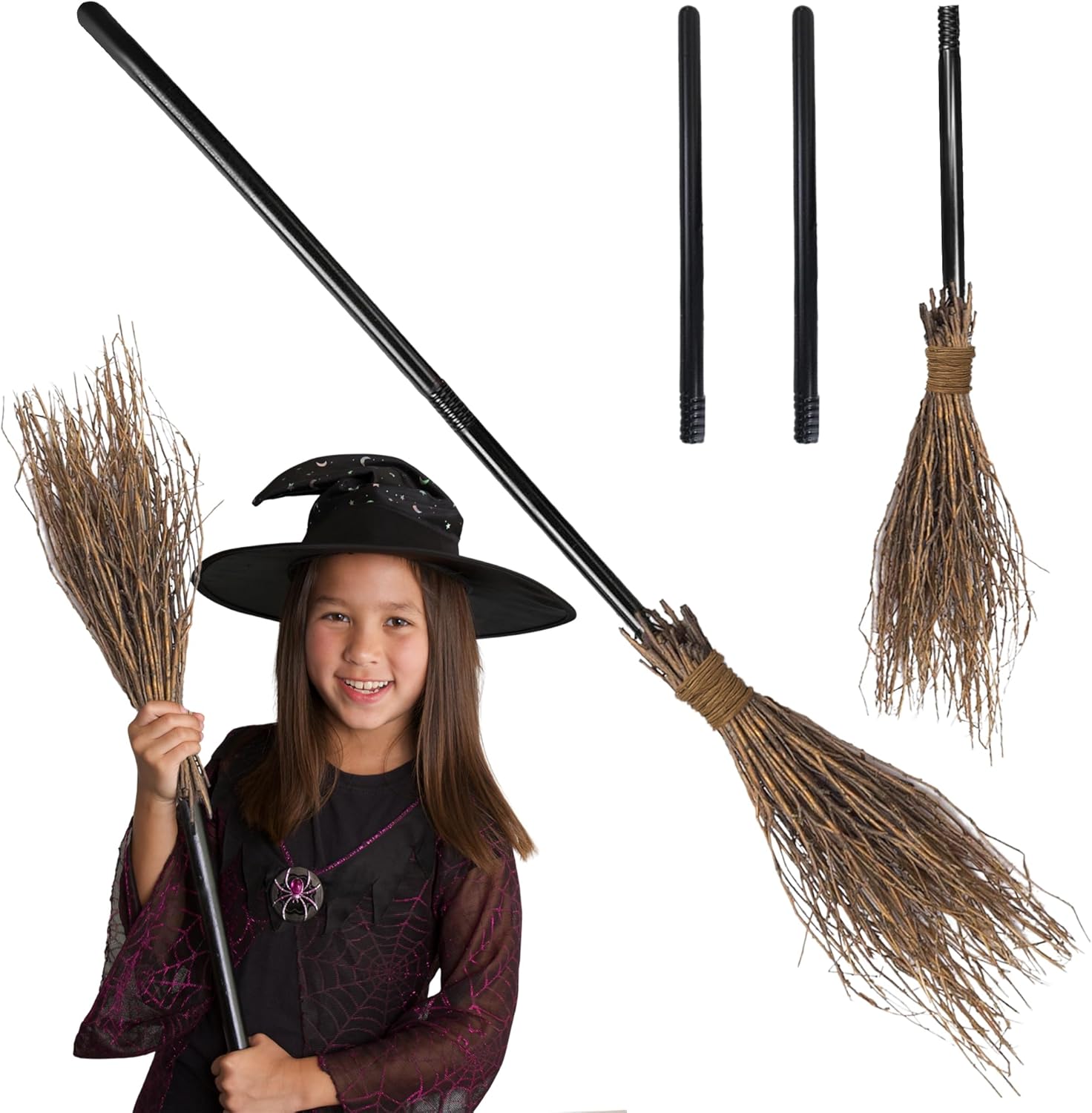 Toy broomstick for The Witch from Room on the Broom costume